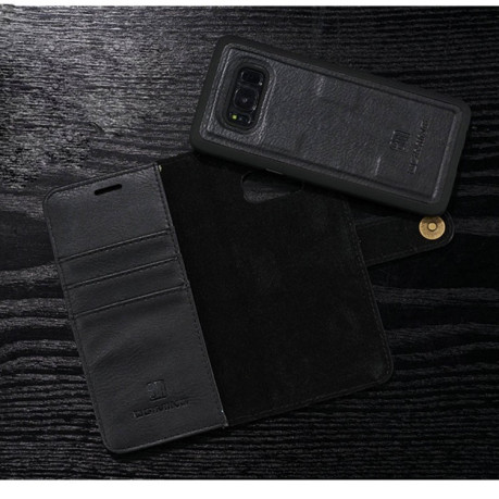 Шкіряний чохол-книжка DG.MING Crazy Horse Texture на Samsung Galaxy S8+ / G955 - чорний
