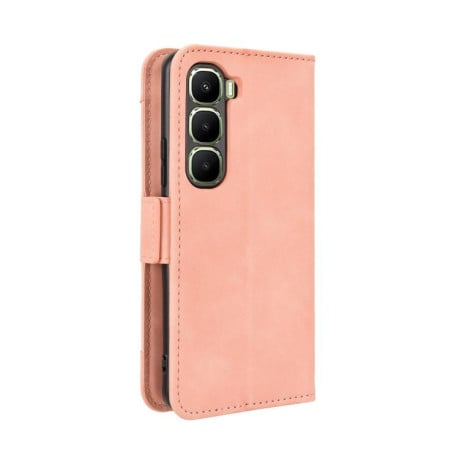 Чехол-книжка Skin Feel с мягкой фактурой Calf на Infinix Hot 60 Pro 4G - розовый