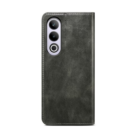 Чехол-книжка Simple из эко-кожи Crazy Horse с воском на OnePlus Nord CE4 - зеленый