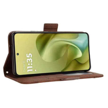 Чохол-книжка Skin Feel Calf для Motorola Moto G86 Power 5G - коричневий