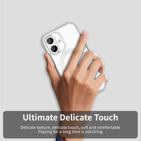Противоударный чехол Candy Magsafe PC Hybrid TPU для iPhone 17 - белый