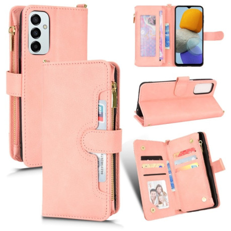Чохол-книжка Litchi Texture Zipper для Samsung Galaxy M23 5G / F23 5G - рожевий
