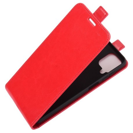 Фліп-чохол R64 Texture Single на Samsung Galaxy A12/M12 - червоний