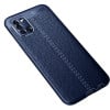Противоударный чехол Litchi Texture на Samsung Galaxy A31 - синий