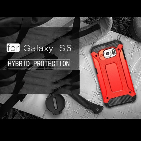 Протиударний Чохол Rugged Armor Red для Samsung Galaxy S6/G920
