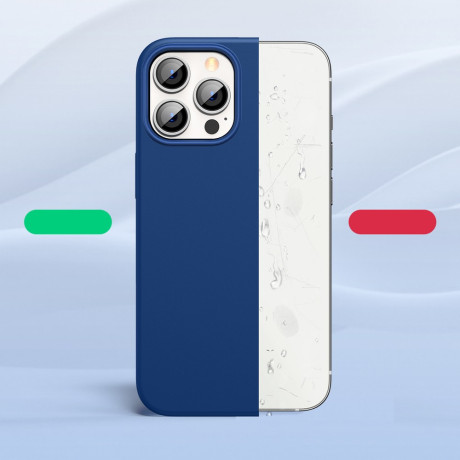 Оригинальный силиконовый чехол Ugreen Flexible Rubber для iPhone 13 Pro Max - синий