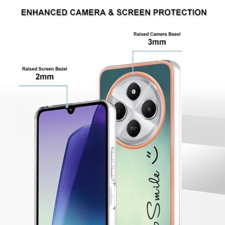 Протиударний чохол Electroplating IMD для Xiaomi Redmi 14C 4G/Poco C75/Redmi A4 5G - Smile