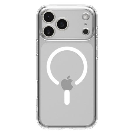 Оригінальний прозорий чохол Spigen Ultra Hybrid з MagSafe на iPhone 17 Pro Max - Clear and White