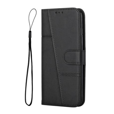 Чехол-книжка Stitching Calf Texture для Samsung Galaxy M06 5G - черный