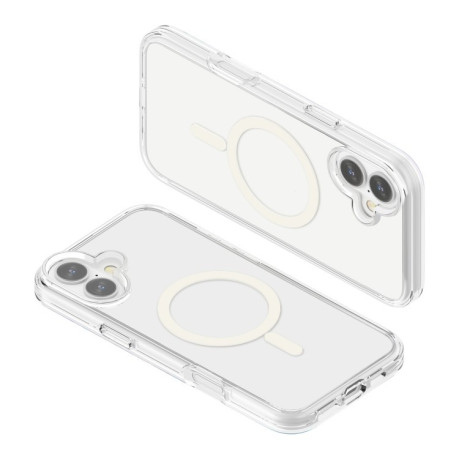 Протиударний чохол Terminator Style Transparent MagSafe Magnetic для iPhone 16 - прозорий
