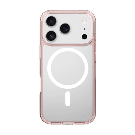 Чехол Kalebol Clear с MagSafe гибрид на iPhone 17 Pro - розовый