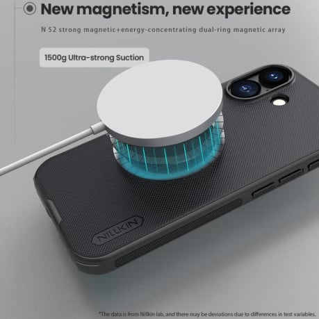 Чехол NILLKIN Frosted Shield Pro Magnetic с Magsafe на iPhone 17 - черный