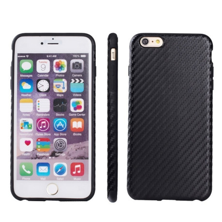 TPU Чехол Carbon Fiber Texture Black для iPhone 6, 6S