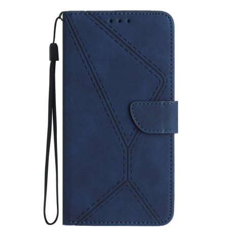 Чехол-книжка Stitching Embossed Leather для Realme 11 Pro 5G/11 Pro+ 5G - синий