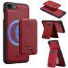 Чохол-книжка LC.IMEEKE L3 Series Detachable RFID Card Bag Magsafe для iPhone 16e - червоний