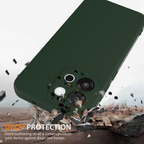 Силиконовый чехол Shockproof Silicone Magsafe для OnePlus 13T - зеленый