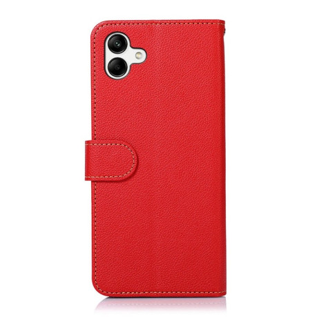 Чохол-книжка KHAZNEH Litchi Texture для Samsung Galaxy A05 - червоний