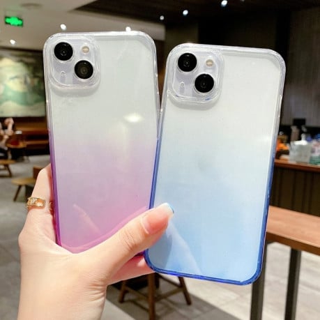 Противоударный чехол Glitter Gradient для iPhone 14 Pro Max - синий