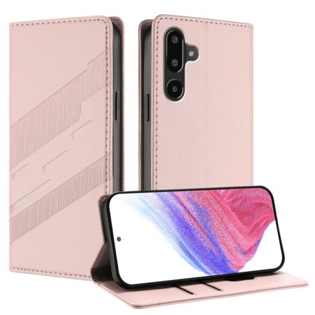 Чехол-книжка Embossed Multi-functional Wallet Retro Leather на Samsung Galaxy F16 5G / M16 5G - розовый