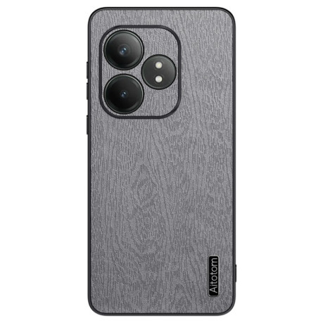 Чохол Tree Bark Leather Shockproof для Realme GT Neo6 SE - сірий