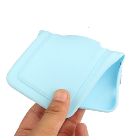 Противоударный чехол Card Slot Design на Xiaomi Redmi Note 10/10s/Poco M5s - голубой