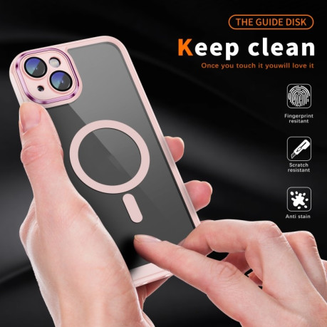 Протиударний чохол Frosted Lens MagSafe для iPhone 15 - Apricot