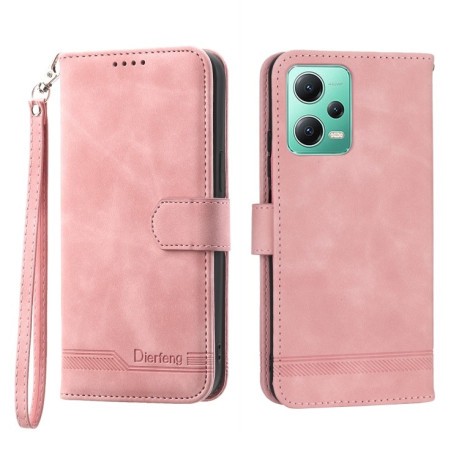 Чехол-книжка Dierfeng Dream для Xiaomi Redmi Note 12 4G - розовый