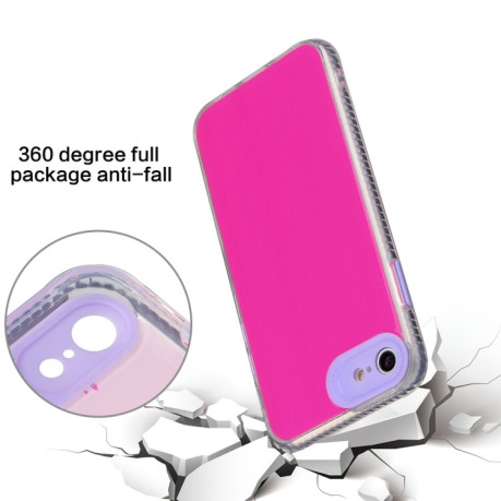Акриловый чехол Fine Hole Series на iPhone SE 3/2 2022/2020/8/7 - розовый
