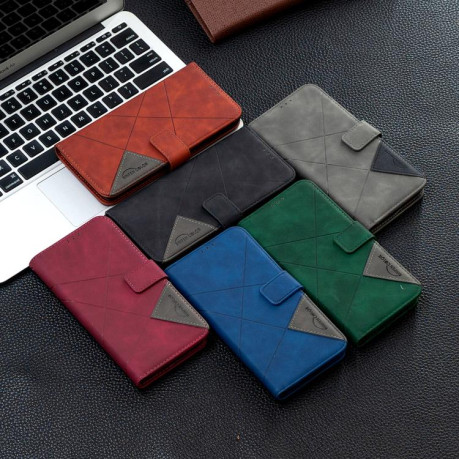 Чехол-книжка Rhombus Texture для на Samsung Galaxy M16 5G / F16 5G - серый