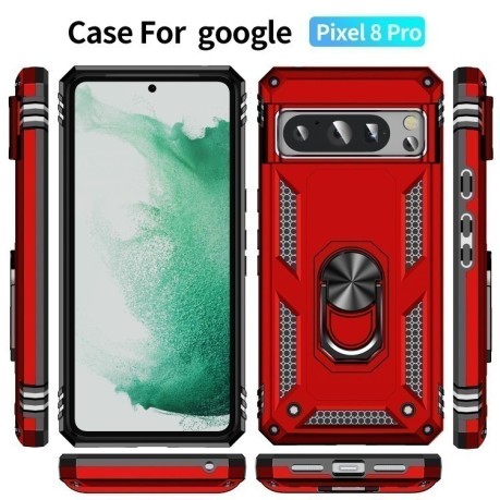 Протиударний чохол HMC 360 Degree Rotating Holder для Google Pixel 8 Pro - червоний