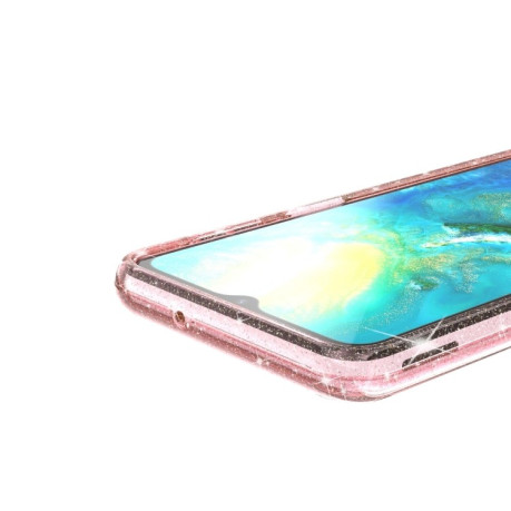 Протиударний чохол Terminator Style Glitter для Samsung Galaxy A04s/A13 5G - рожевий