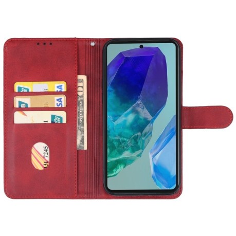 Чехол-книжка EsCase Leather для Samsung Galaxy M55 - красный