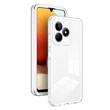 Противоударный чехол Clear Color Frame для Realme C53/C51/Narzo N53  - белый