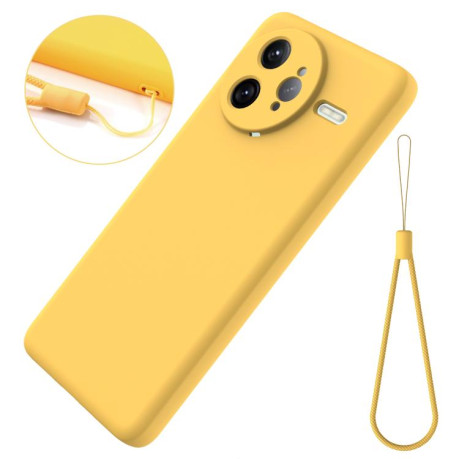 Силіконовий чохол Solid Color Liquid Silicone на Xiaomi Poco F7 Ultra - жовтий