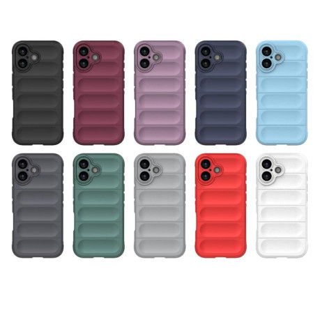 Силиконовый чехол Magic Flannel для iPhone 17 - синий
