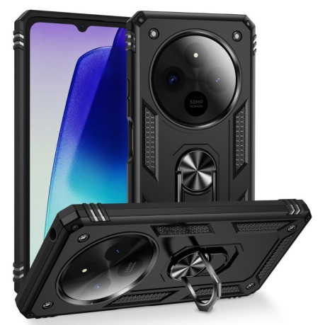 Протиударний чохол HMC 360 Degree Rotating Holder на Xiaomi Redmi 14C 4G/Poco C75/Redmi A4 5G - чорний