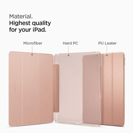 Чохол Spigen Smart Fold на iPad Air 3 2019 - рожево-золото