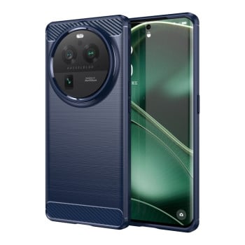 Протиударний чохол Brushed Texture Carbon Fiber на OPPO Find X6 Pro 5G