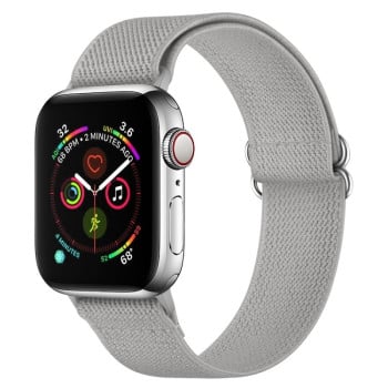 Ремінець Polyester Nylon для Apple Watch 10 46mm/Ultra 49mm / Series 8/7 45mm / 44mm / 42mm/45mm/44mm/42mm - сірий