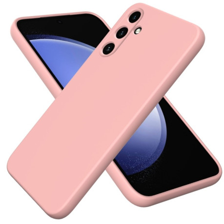 Силиконовый чехол Solid Color Liquid Silicone на Samsung Galaxy A35 5G - розовый