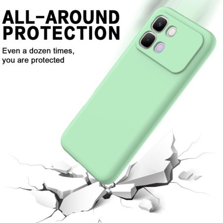 Силіконовий чохол Solid Color Liquid Silicone для Infinix Note Edge 5G — зелений