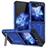 Противоударный чехол Matte Holder Series для Samsung Galaxy Flip 5 - синий