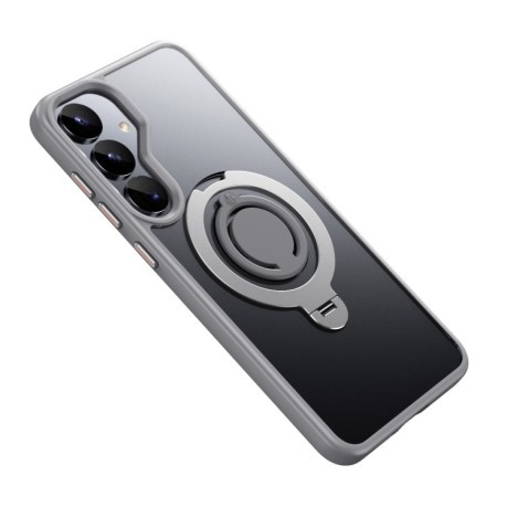 Протиударний чохол Frosted MagSafe with 360 Degree Rotating Holder  для Samsung Galaxy S25+ 5G - сірий