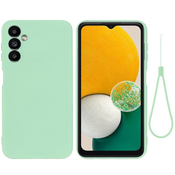Силиконовый чехол Solid Color Liquid Silicone на Samsung Galaxy M54 5G / F54 5G - зеленый