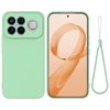 Силиконовый чехол Solid Color Liquid Silicone на Xiaomi Redmi K90 Pro Max / Poco F8 Ultra — зелёный