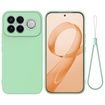 Силіконовий чохол Solid Color Liquid Silicone на Xiaomi Redmi K90 Pro Max / Poco F8 Ultra — зелений