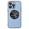 Шкіряний чохол SULADA Microfiber Leather MagSafe Magnetic на iPhone 15 Pro - блакитний