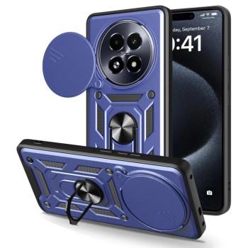 Протиударний чохол Camera Sliding для Realme 13+ 5G/13 Pro 5G/13 Pro+ - синій