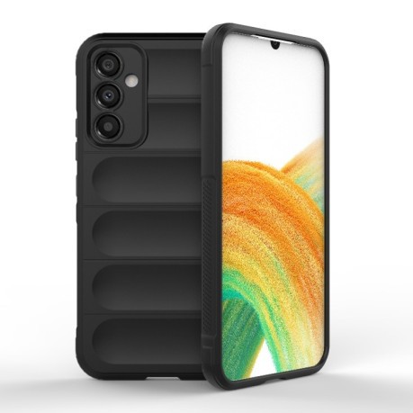 Силиконовый чехол Magic Flannel для Samsung Galaxy A34 5G - черный