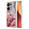 Противоударный чехол Electroplating IMD для Xiaomi Redmi Note 13 Pro 4G/Redmi Note Redmi Note 14S/ 13 Pro 4G / POCO M6 Pro 4G - Rose Red